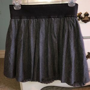 Gray ruffled La Rok skirt